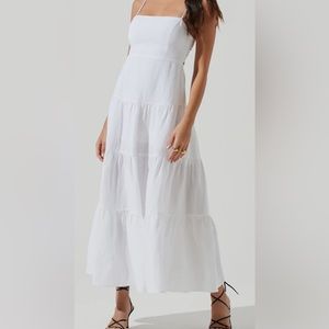 White maxi dress